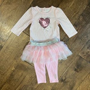 JUICY COUTURE | NWOT | BABY GIRL TUTU LEGGINGS ONSIE OUTFIT 3-6 months